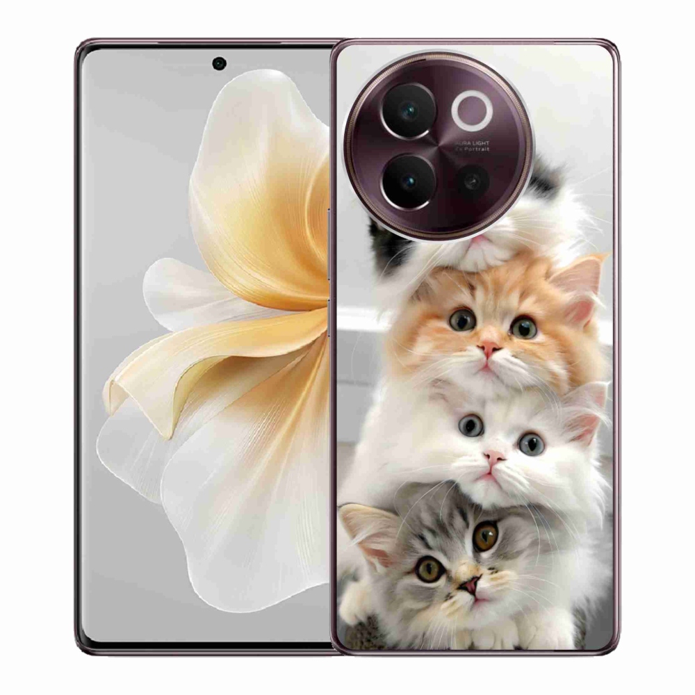 Gelový kryt mmCase na Vivo V40 Lite 5G - kočičí parta