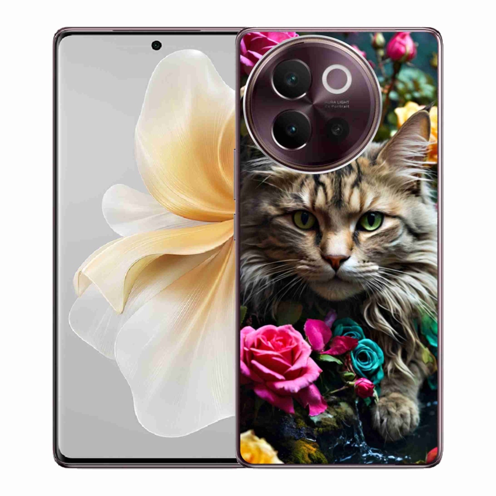 Gelový kryt mmCase na Vivo V40 Lite 5G - kočíčí pohled 2