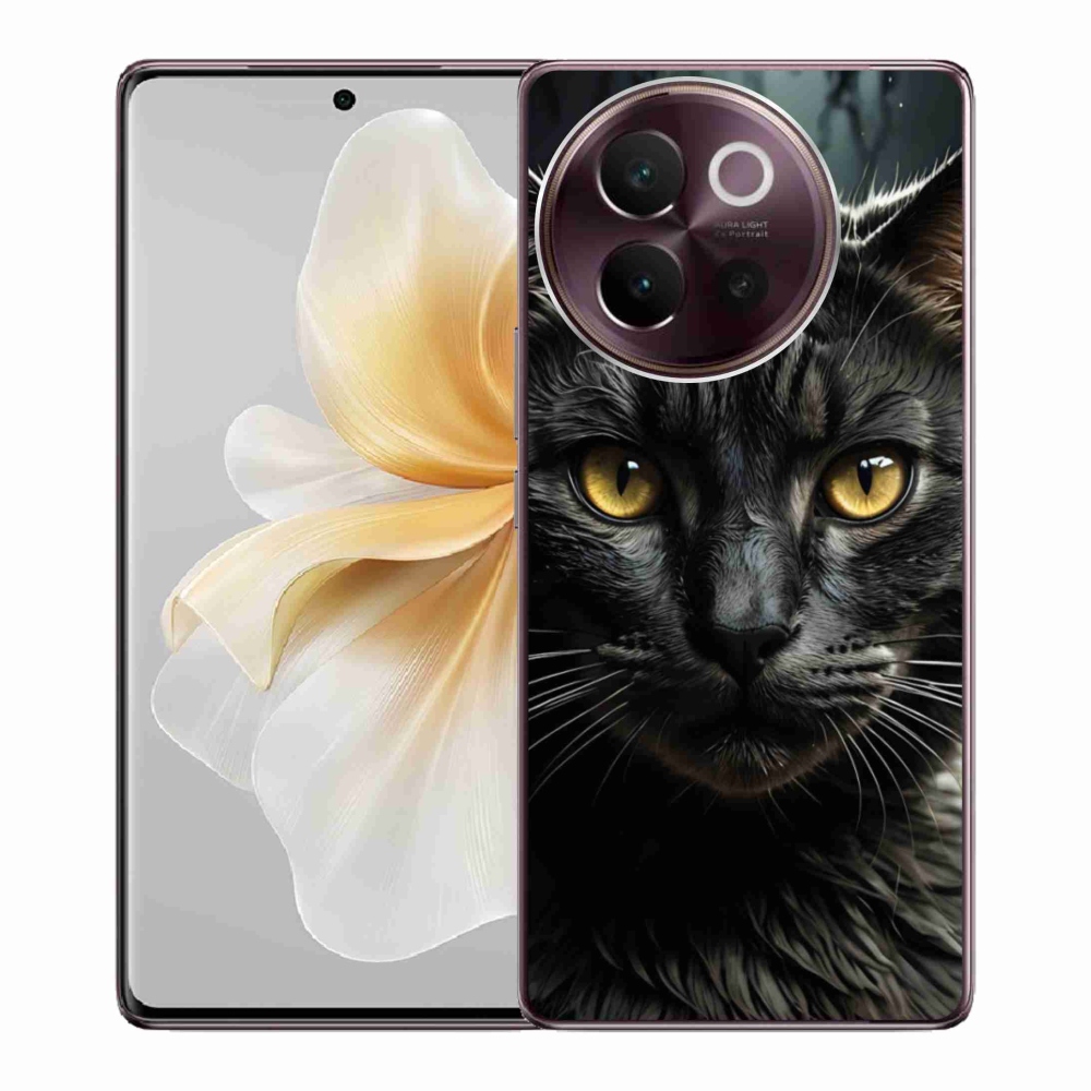 Gelový kryt mmCase na Vivo V40 Lite 5G - kočičí pohled 3