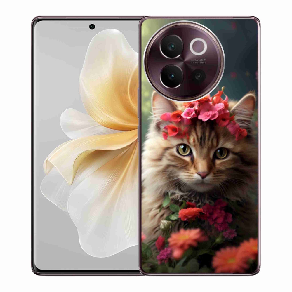 Gelový kryt mmCase na Vivo V40 Lite 5G - kočíčí princezna
