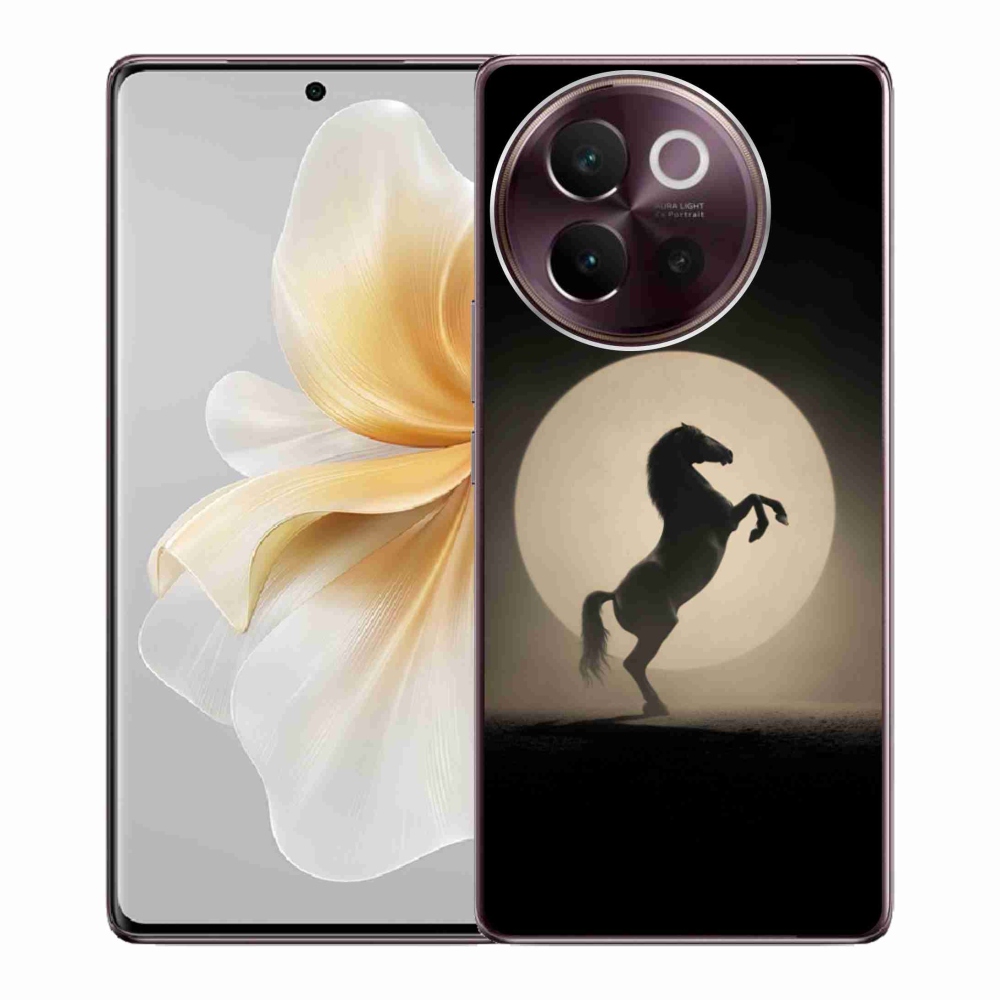 Gelový kryt mmCase na Vivo V40 Lite 5G - kůň v siluetě