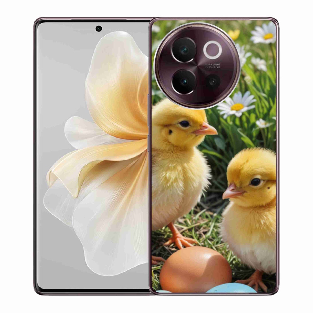 Gelový kryt mmCase na Vivo V40 Lite 5G - kuřátka