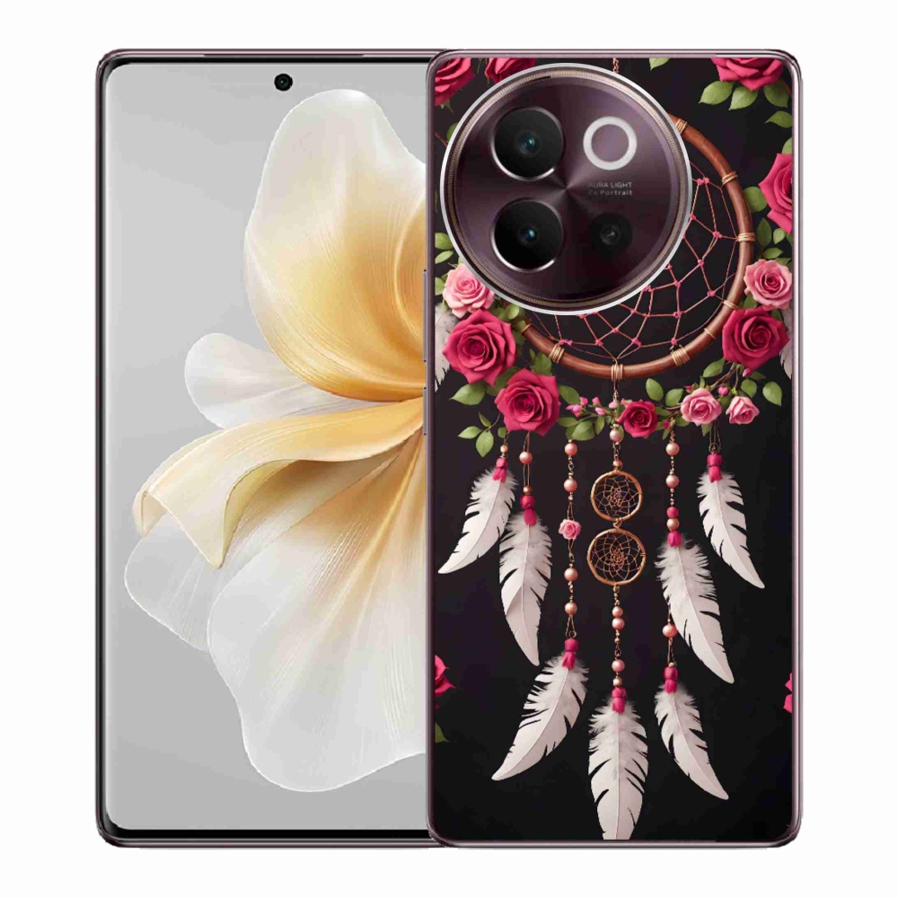 Gelový kryt mmCase na Vivo V40 Lite 5G - lapač snů s růžemi