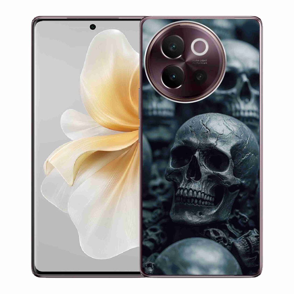 Gelový kryt mmCase na Vivo V40 Lite 5G - lebka 2