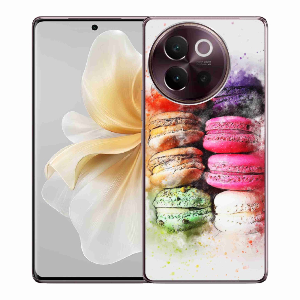 Gelový kryt mmCase na Vivo V40 Lite 5G - makrónky