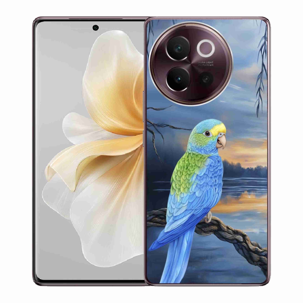 Gelový kryt mmCase na Vivo V40 Lite 5G - modrý papoušek
