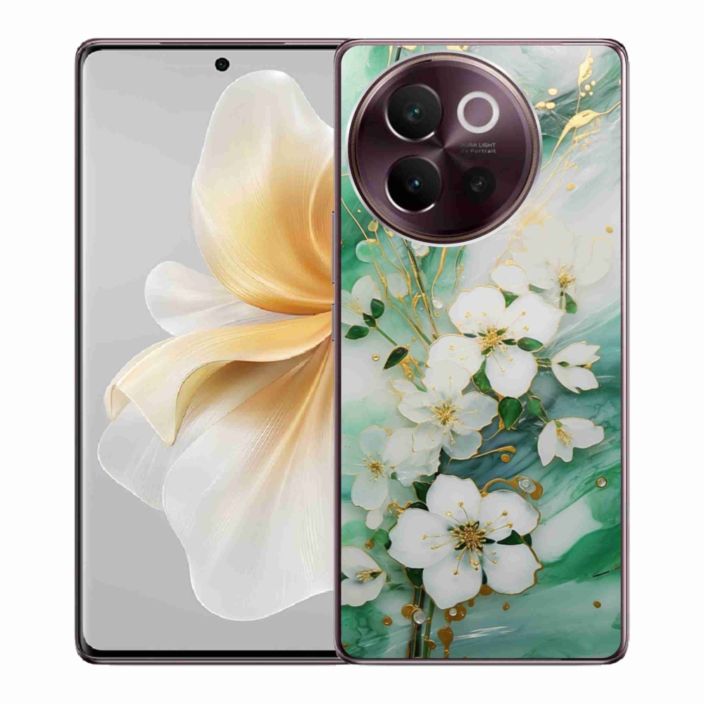 Gelový kryt mmCase na Vivo V40 Lite 5G - něžné květy