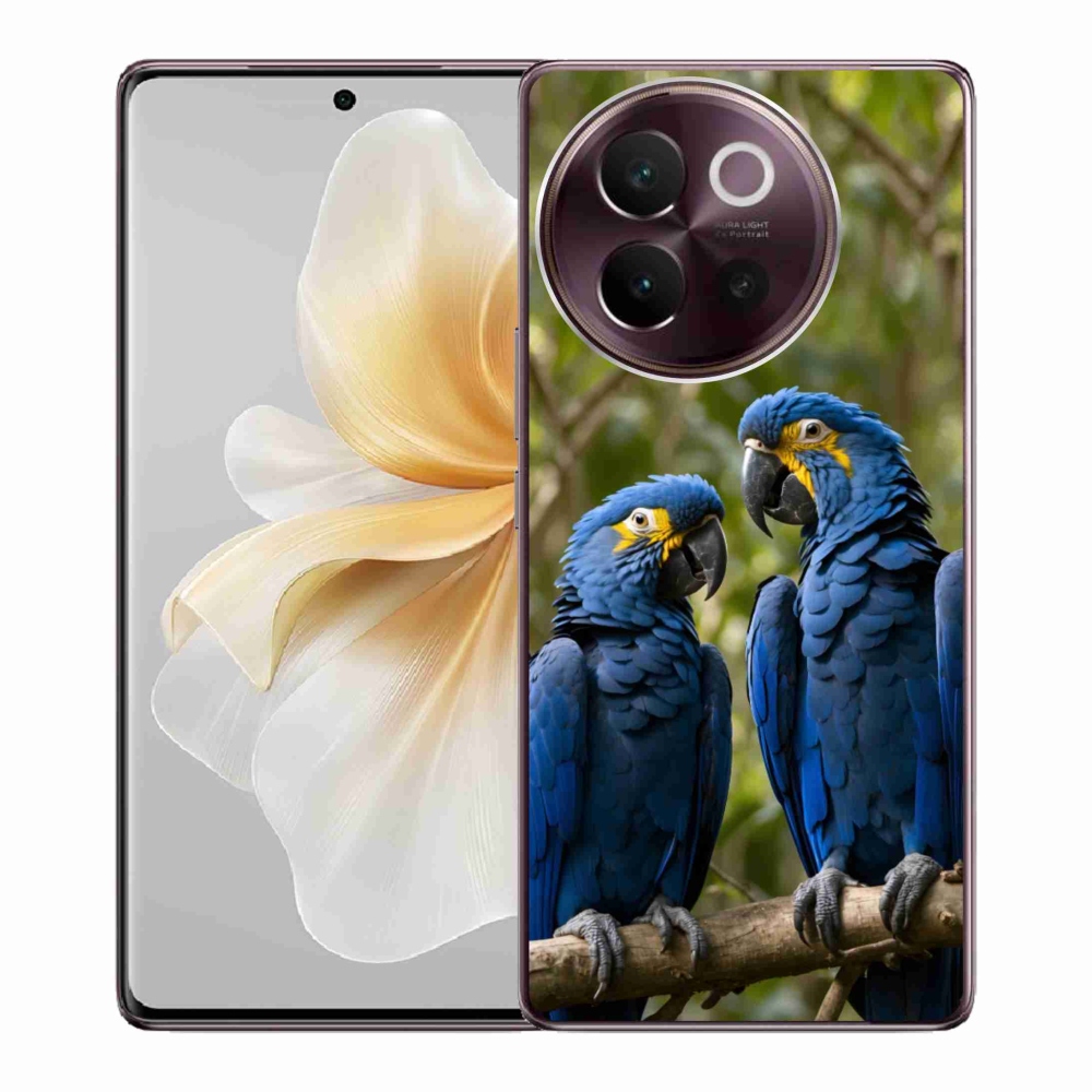 Gelový kryt mmCase na Vivo V40 Lite 5G - papouščí duo