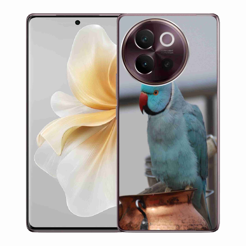 Gelový kryt mmCase na Vivo V40 Lite 5G - papoušek alexandr modrý