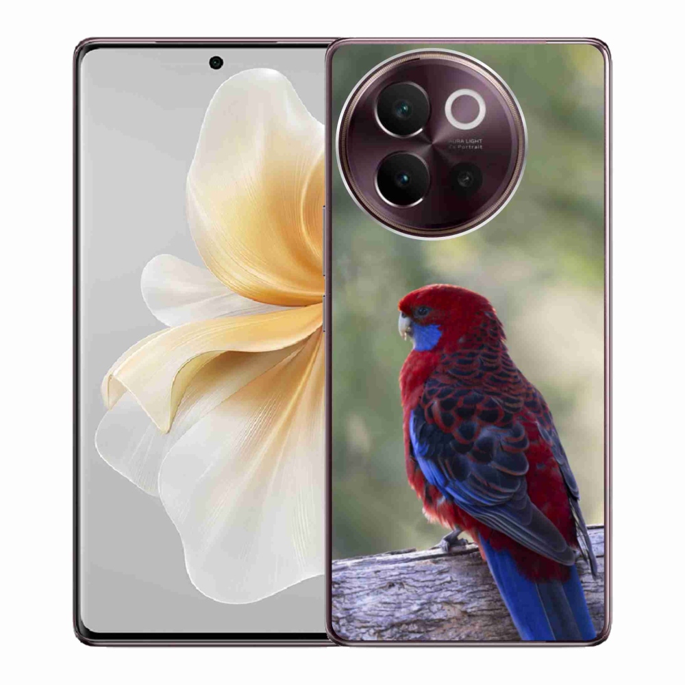 Gelový kryt mmCase na Vivo V40 Lite 5G - papoušek alexandr žlutý