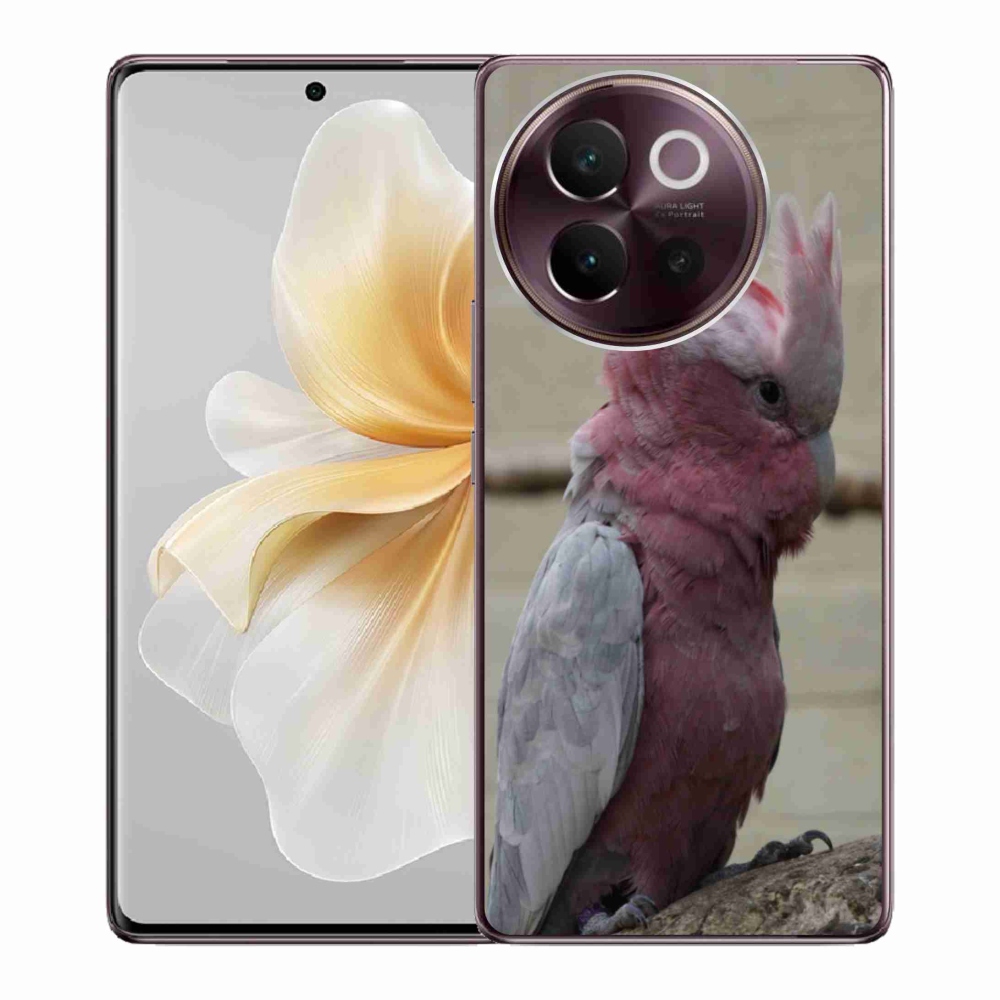 Gelový kryt mmCase na Vivo V40 Lite 5G - papoušek kakadu růžový