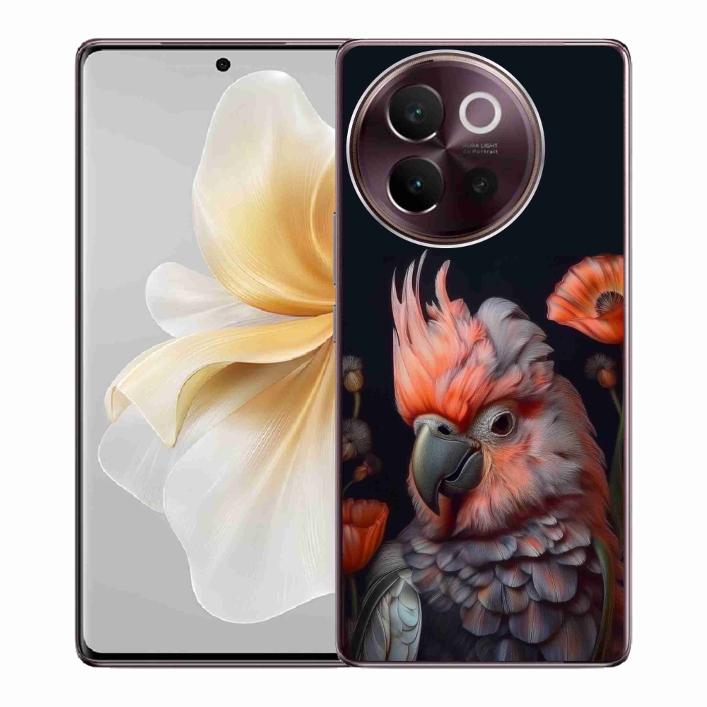 Gelový kryt mmCase na Vivo V40 Lite 5G - papoušek kakadu v barvách