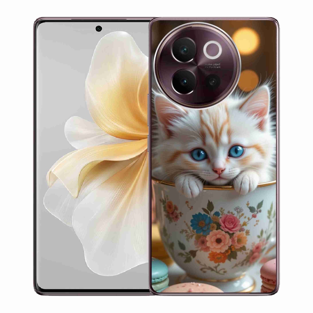 Gelový kryt mmCase na Vivo V40 Lite 5G - roztomilé kotě 6