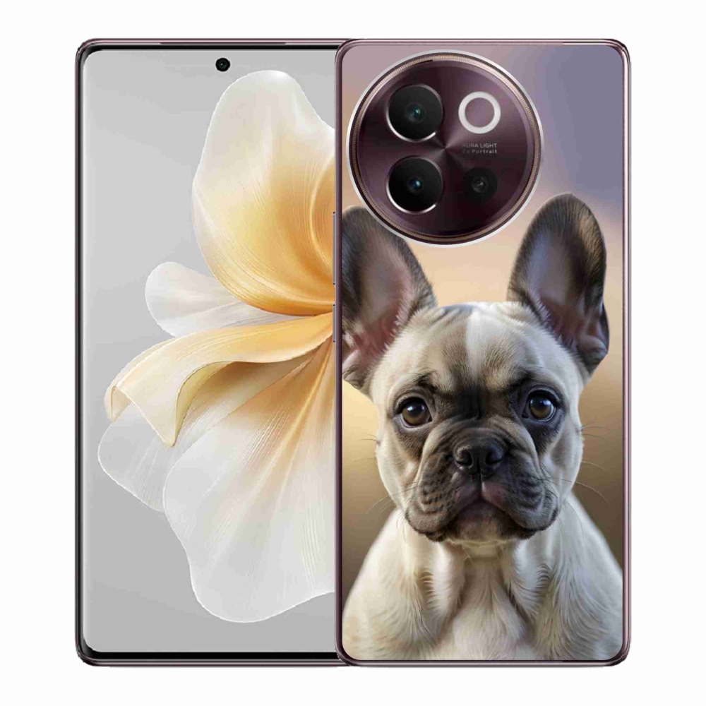 Gelový kryt mmCase na Vivo V40 Lite 5G - roztomilý francouzský buldoček