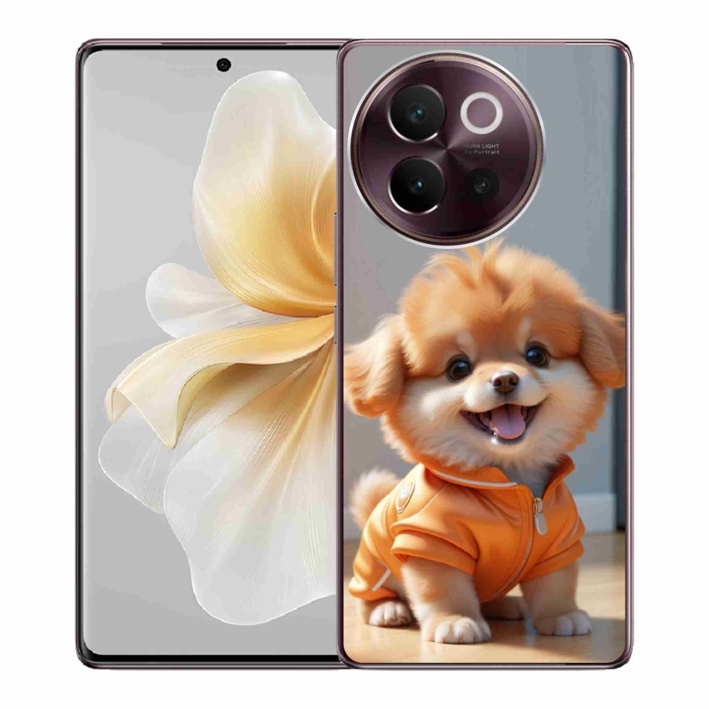 Gelový kryt mmCase na Vivo V40 Lite 5G - roztomilý pomeranian v mikině