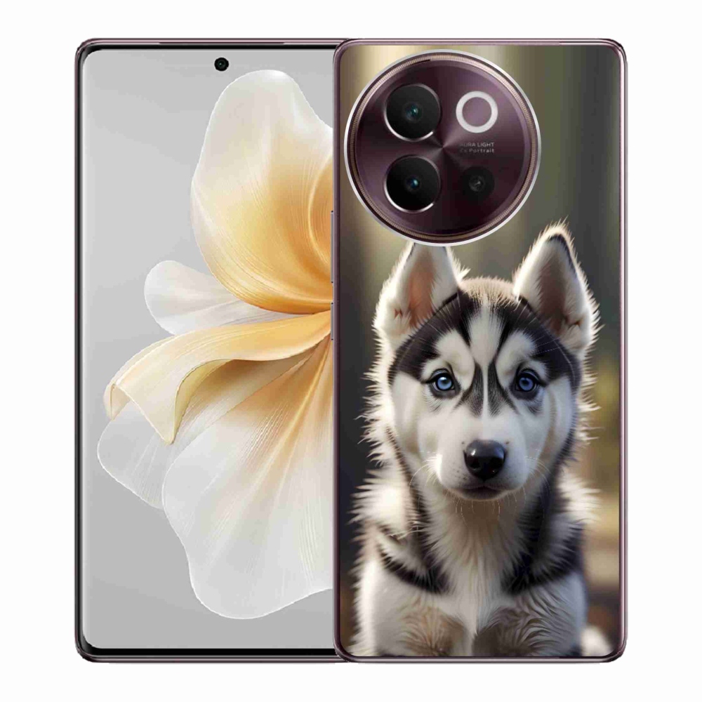 Gelový kryt mmCase na Vivo V40 Lite 5G - roztomilý sibiřský husky