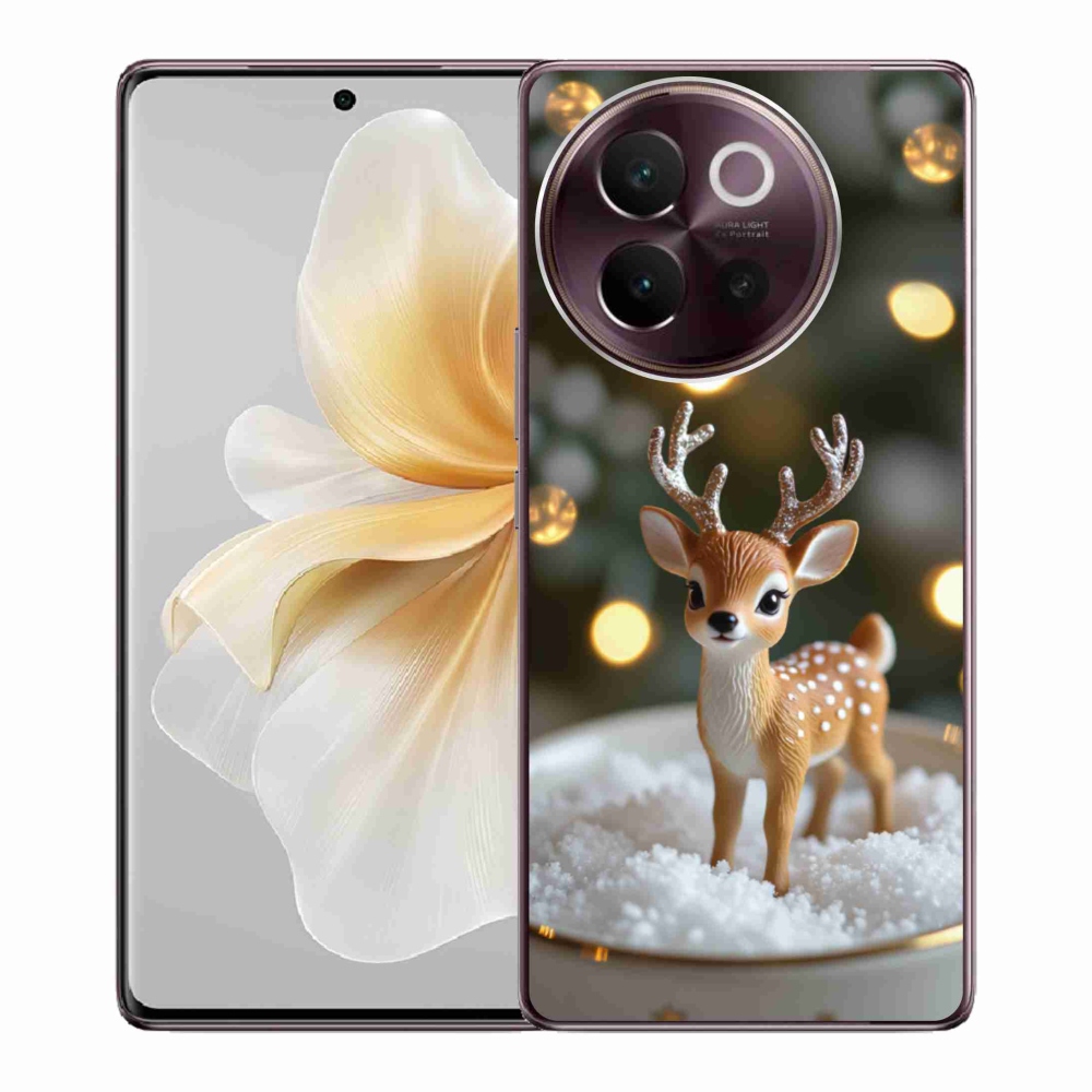 Gelový kryt mmCase na Vivo V40 Lite 5G - roztomilý vánoční jelen