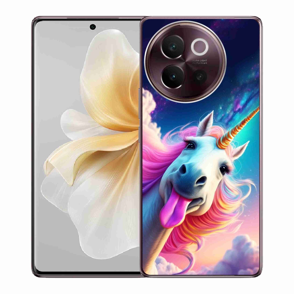 Gelový kryt mmCase na Vivo V40 Lite 5G - šílený jednorožec