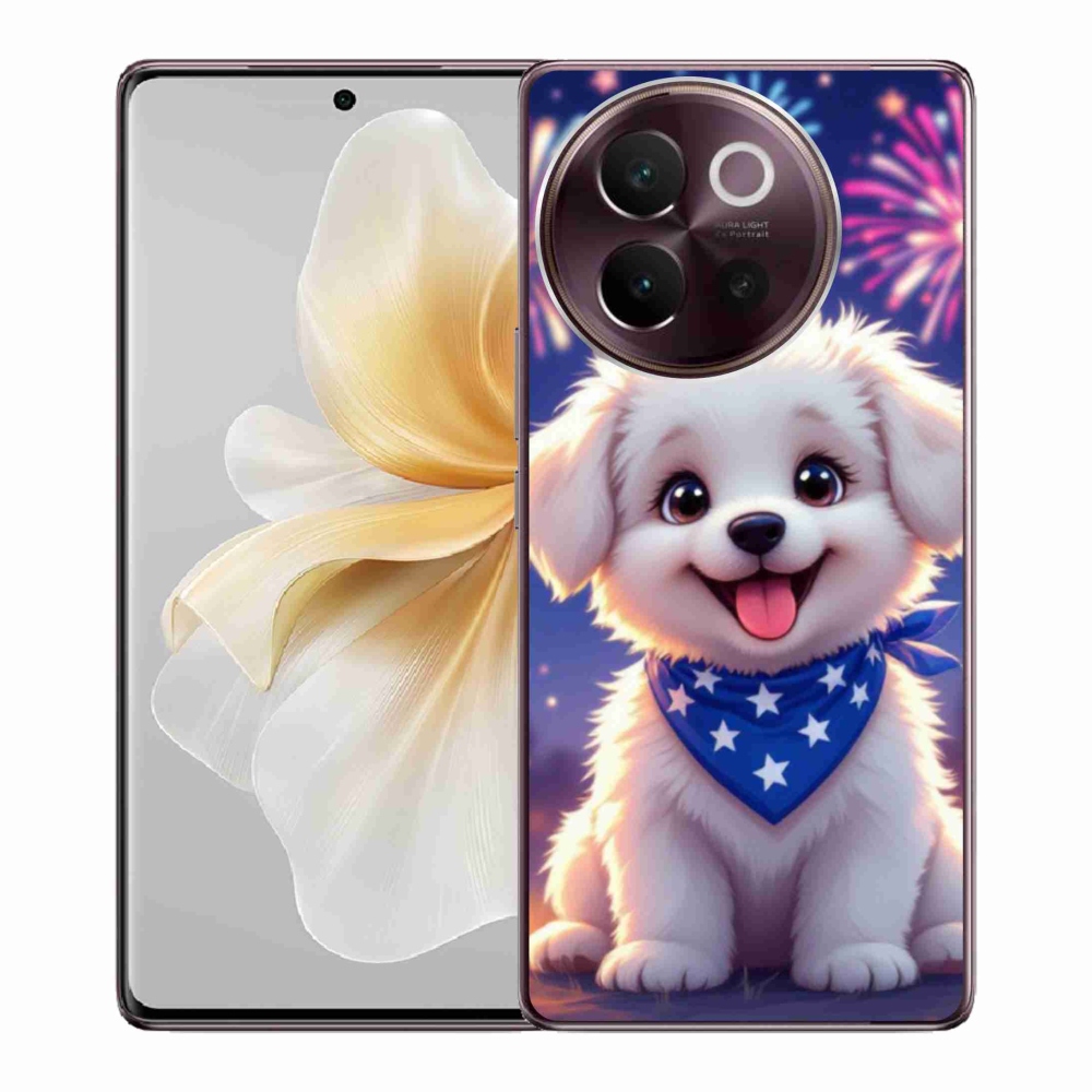 Gelový kryt mmCase na Vivo V40 Lite 5G - slavnostní štěně