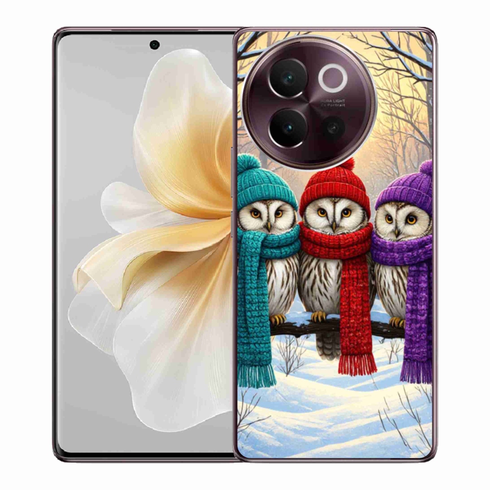 Gelový kryt mmCase na Vivo V40 Lite 5G - soví přátelé