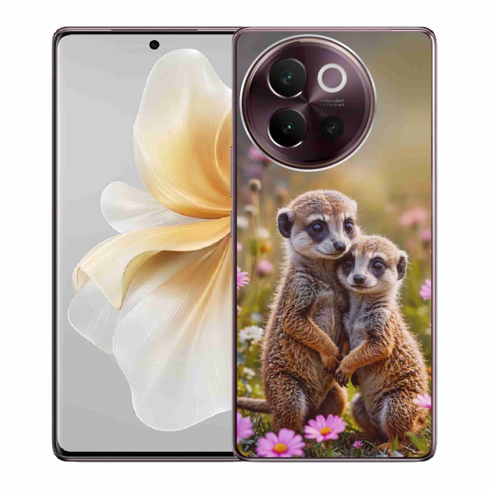 Gelový kryt mmCase na Vivo V40 Lite 5G - surikatí duo