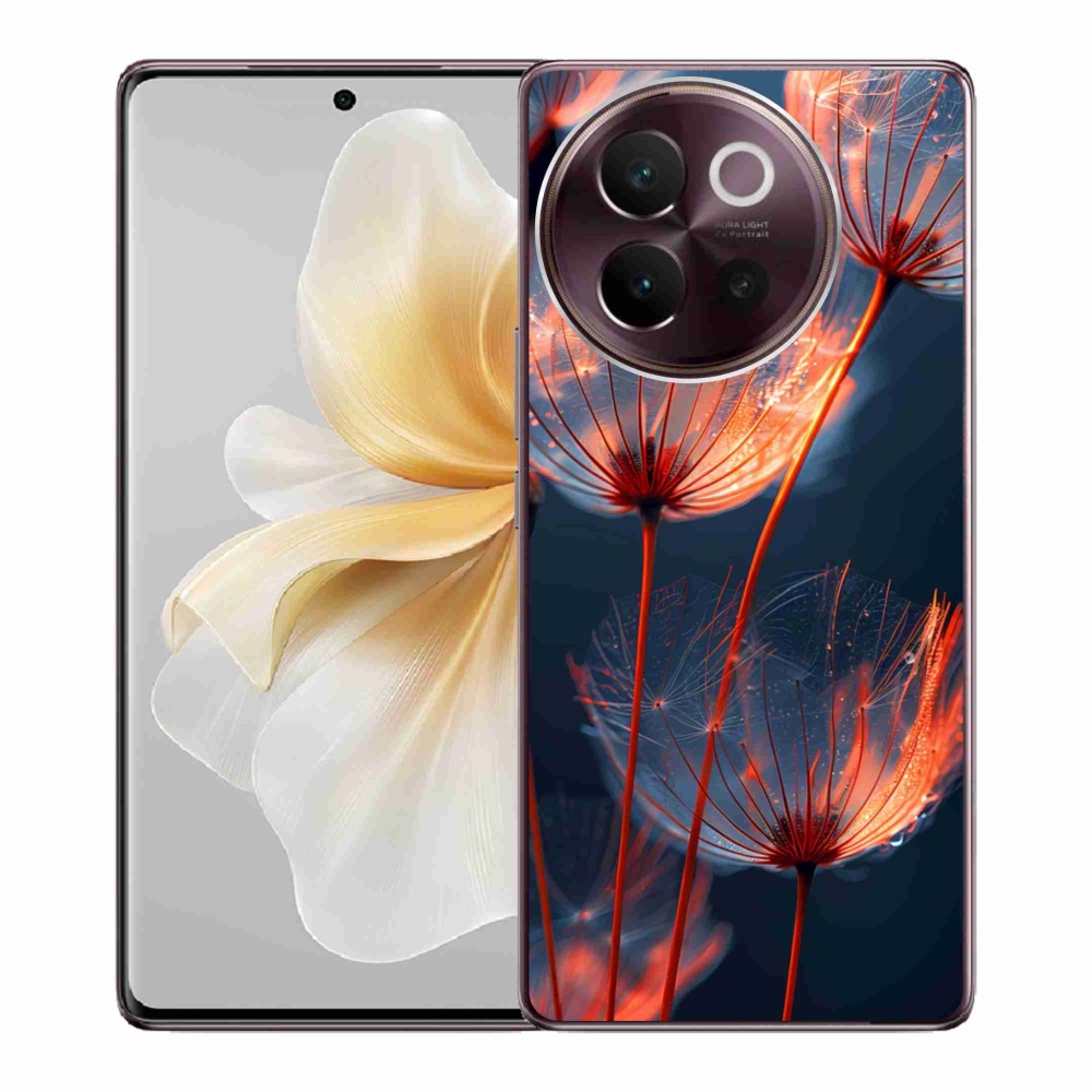 Gelový kryt mmCase na Vivo V40 Lite 5G - světélkující chmýří