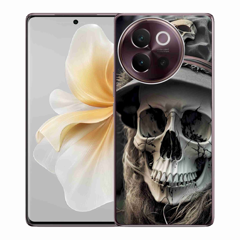 Gelový kryt mmCase na Vivo V40 Lite 5G - temná lebka
