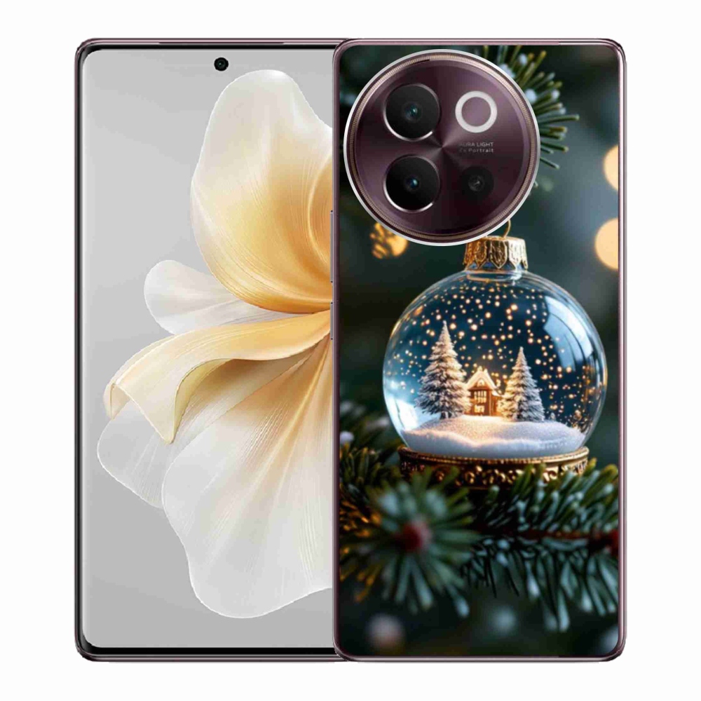 Gelový kryt mmCase na Vivo V40 Lite 5G - vánoční koule 2