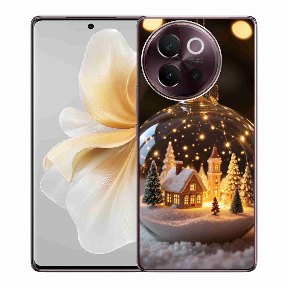Gelový kryt mmCase na Vivo V40 Lite 5G - vánoční koule 3