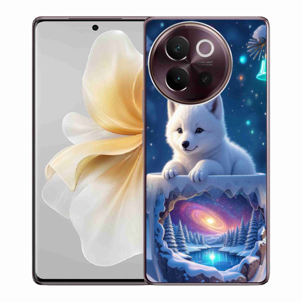 Gelový kryt mmCase na Vivo V40 Lite 5G - vánoční štěně
