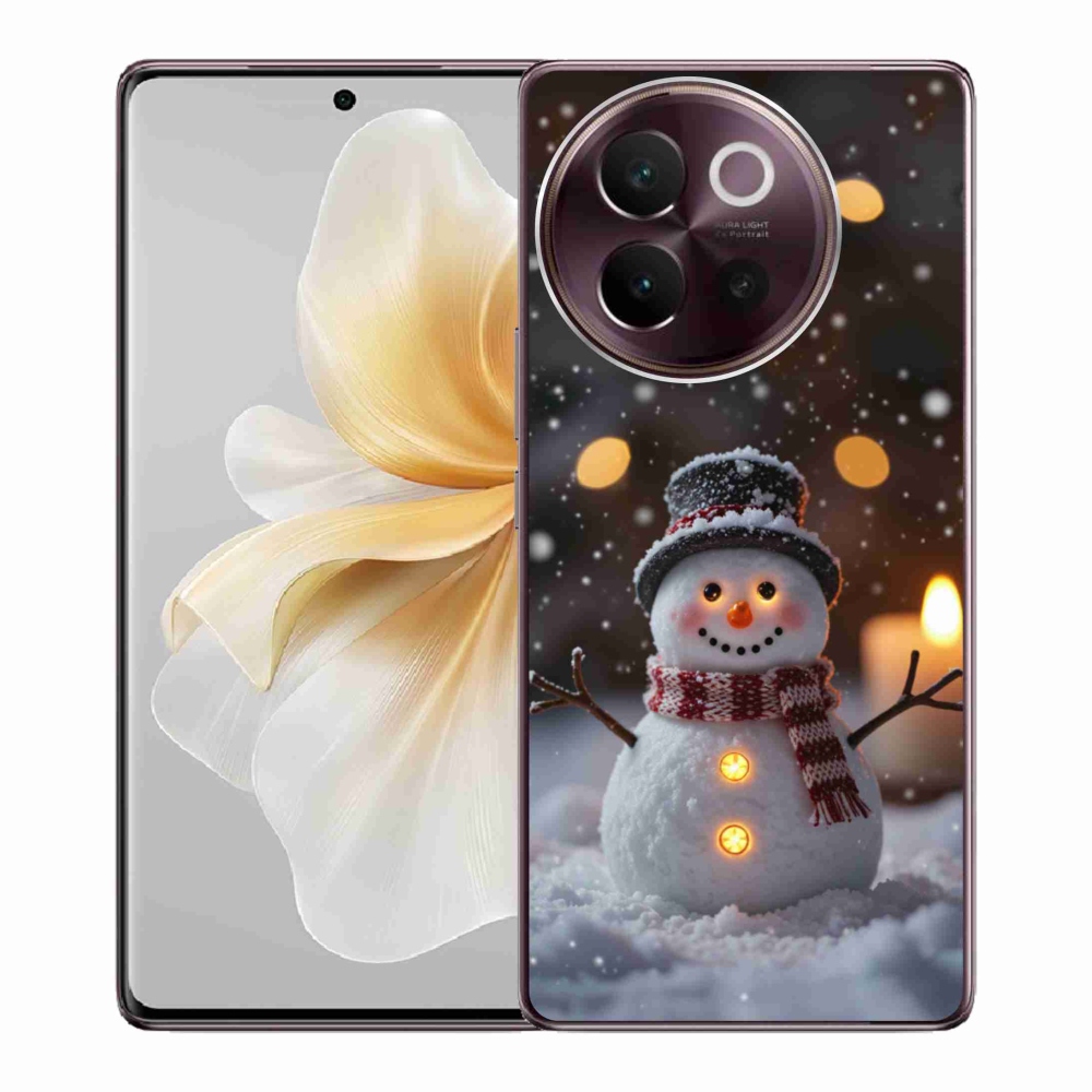 Gelový kryt mmCase na Vivo V40 Lite 5G - veselý sněhulák