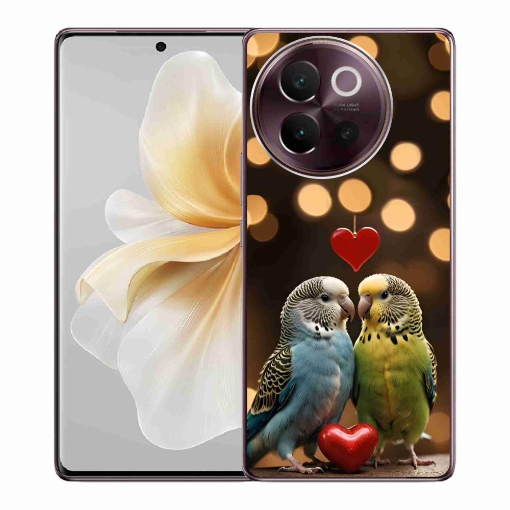 Gelový kryt mmCase na Vivo V40 Lite 5G - zamilovaní papoušci