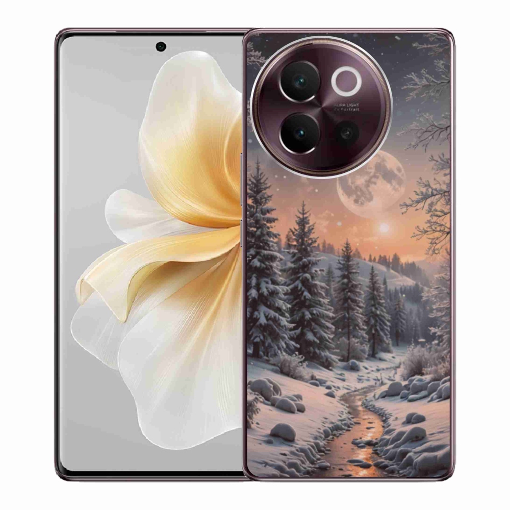 Gelový kryt mmCase na Vivo V40 Lite 5G - zimní krajina 2