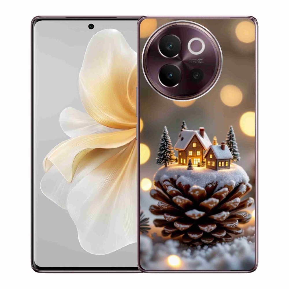 Gelový kryt mmCase na Vivo V40 Lite 5G - zimní vesnička