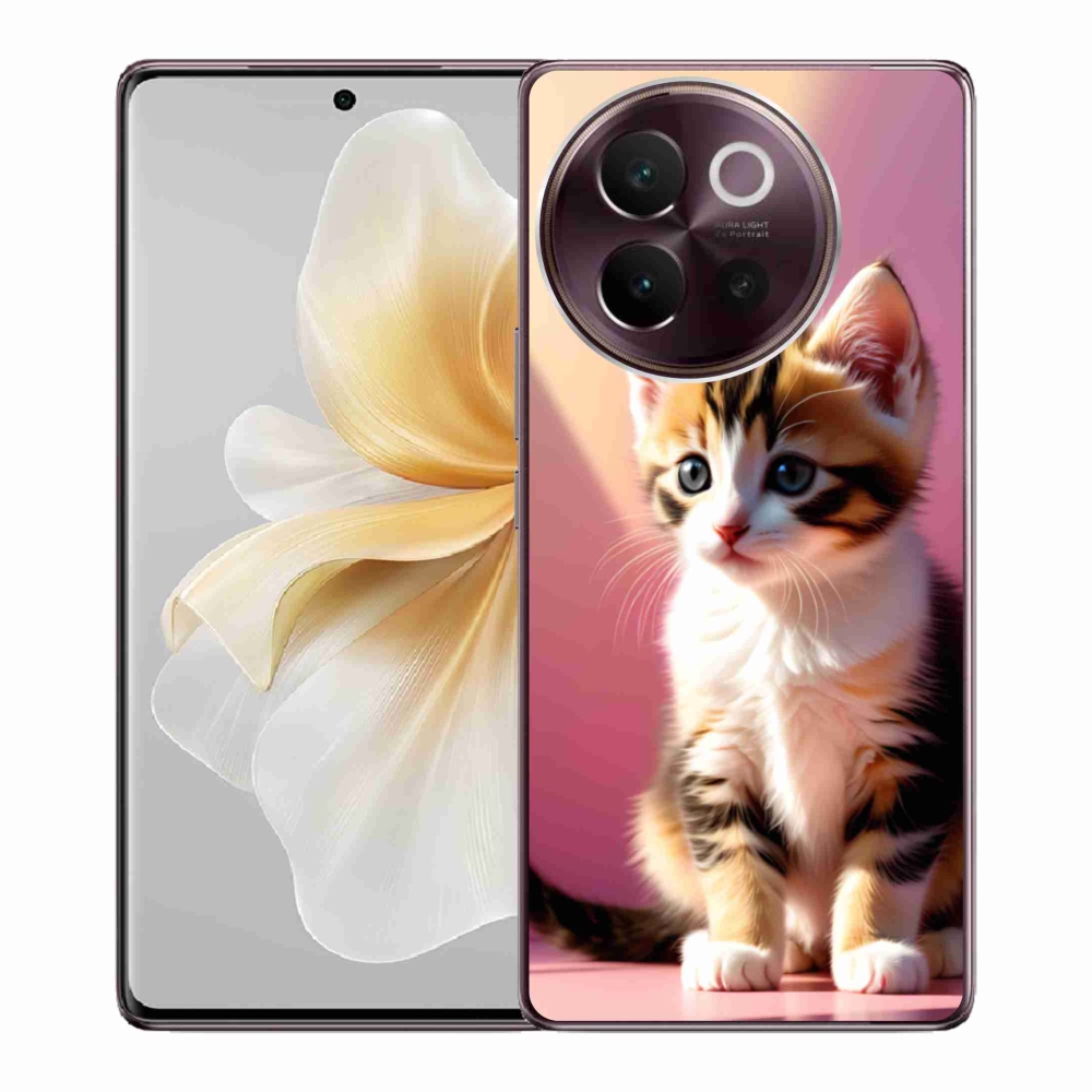 Gelový kryt mmCase na Vivo V40 Lite 5G - zvědavé kotě 2