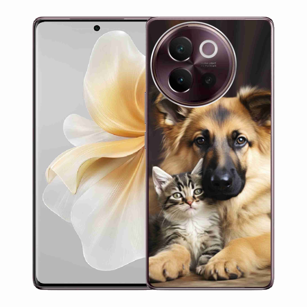 Gelový kryt mmCase na Vivo V40 Lite 5G - zvířecí přátelství
