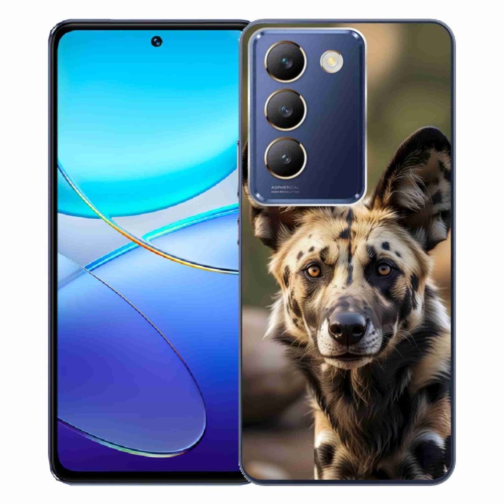 Gelový kryt mmCase na Vivo V40 SE/5G - africký divoký pes