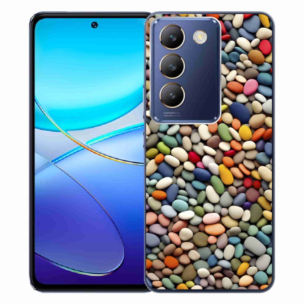 Gelový kryt mmCase na Vivo V40 SE/5G - barevné kamínky 2