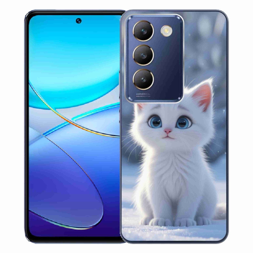 Gelový kryt mmCase na Vivo V40 SE/5G - bílé kotě 3