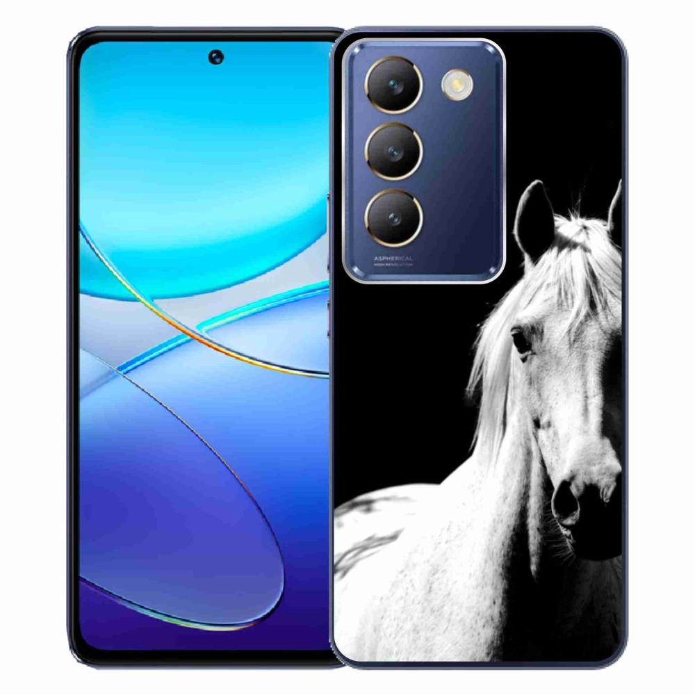 Gelový kryt mmCase na Vivo V40 SE/5G - bílý kůň 5