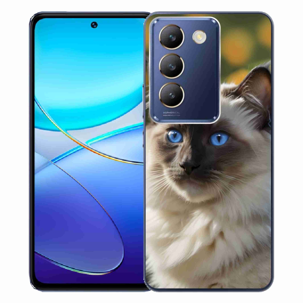 Gelový kryt mmCase na Vivo V40 SE/5G - bílý ragdoll