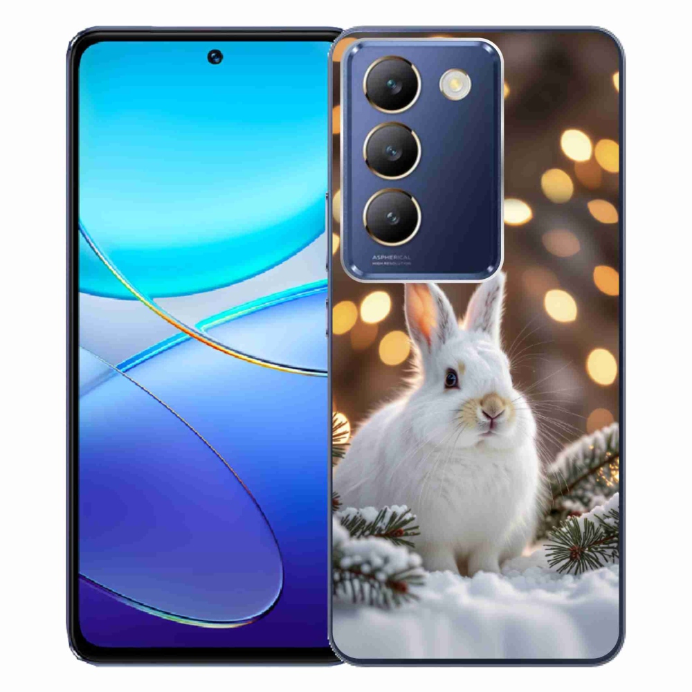 Gelový kryt mmCase na Vivo V40 SE/5G - bílý zajíc