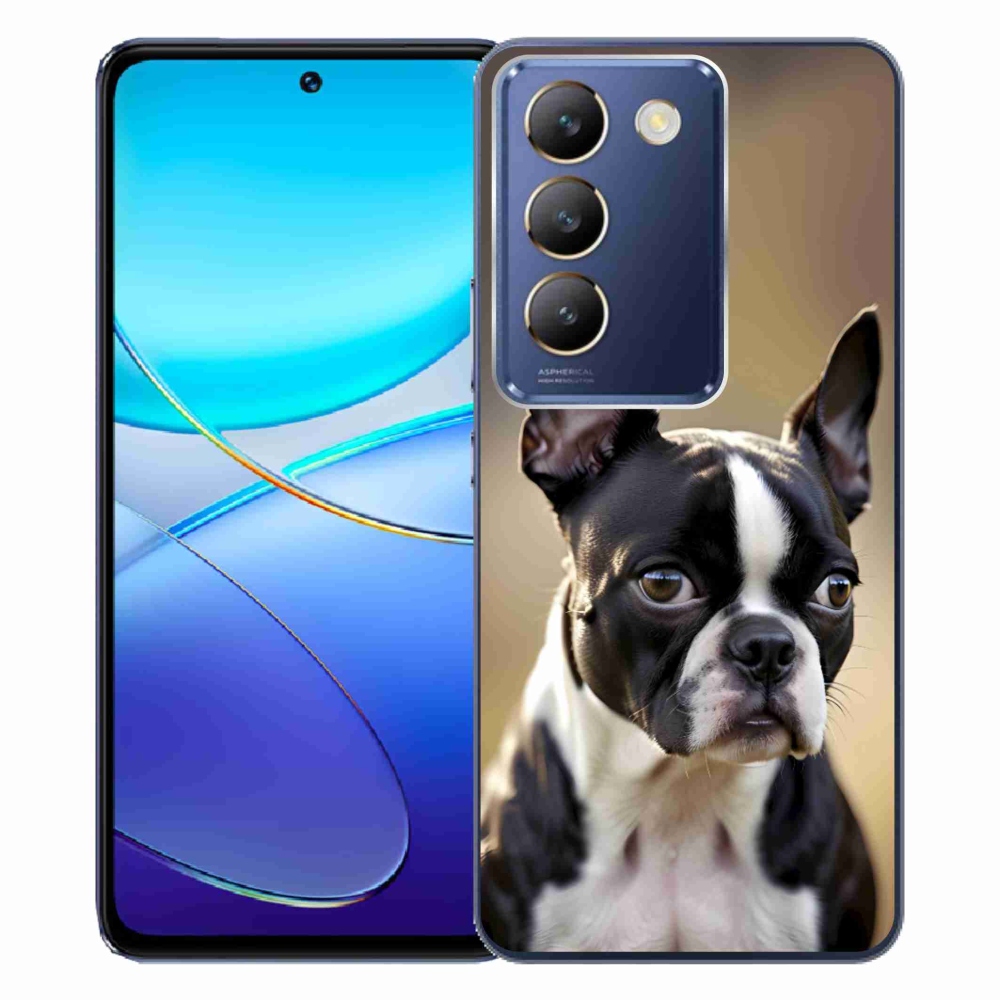 Gelový kryt mmCase na Vivo V40 SE/5G - bostonský teriér