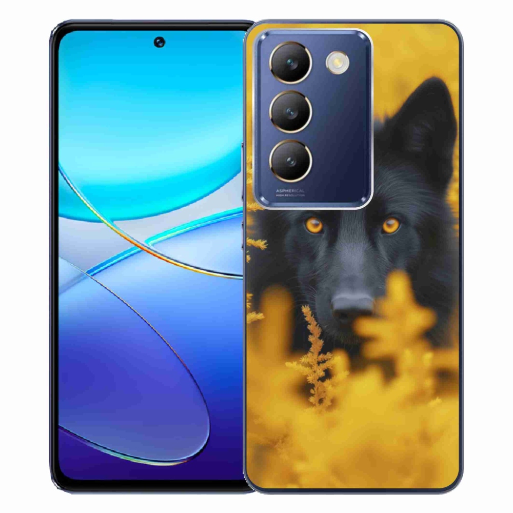 Gelový kryt mmCase na Vivo V40 SE/5G - černý vlk 2