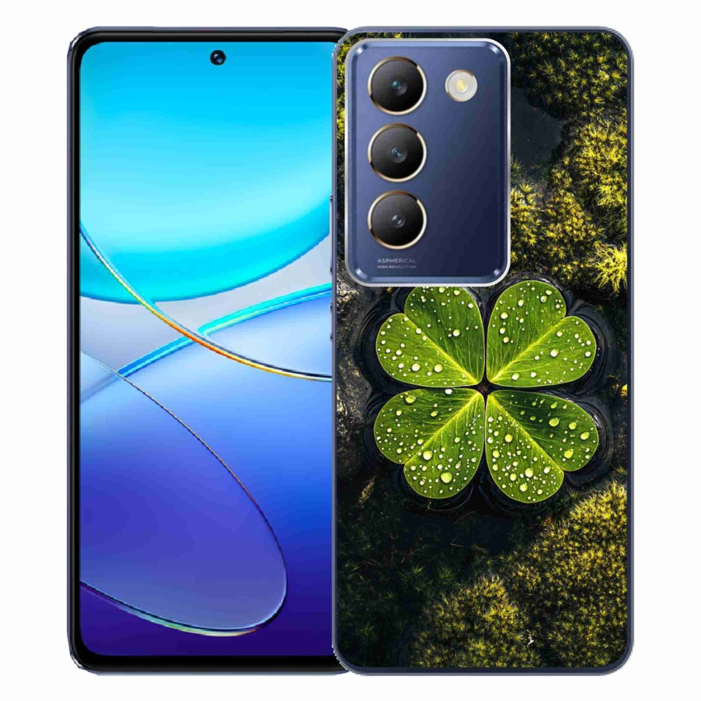 Gelový kryt mmCase na Vivo V40 SE/5G - čtyřlístek
