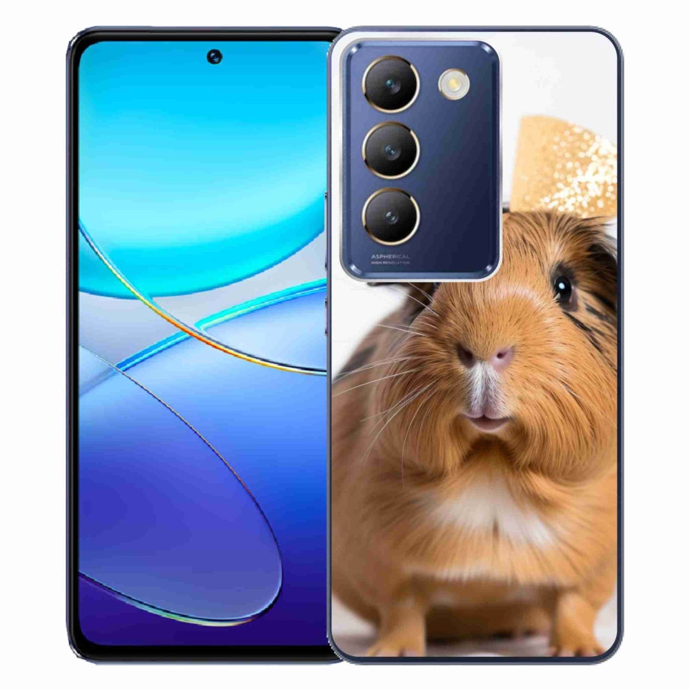 Gelový kryt mmCase na Vivo V40 SE/5G - hnědé morče