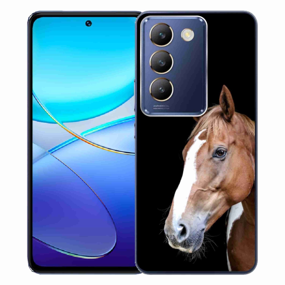 Gelový kryt mmCase na Vivo V40 SE/5G - hnědý kůň 3
