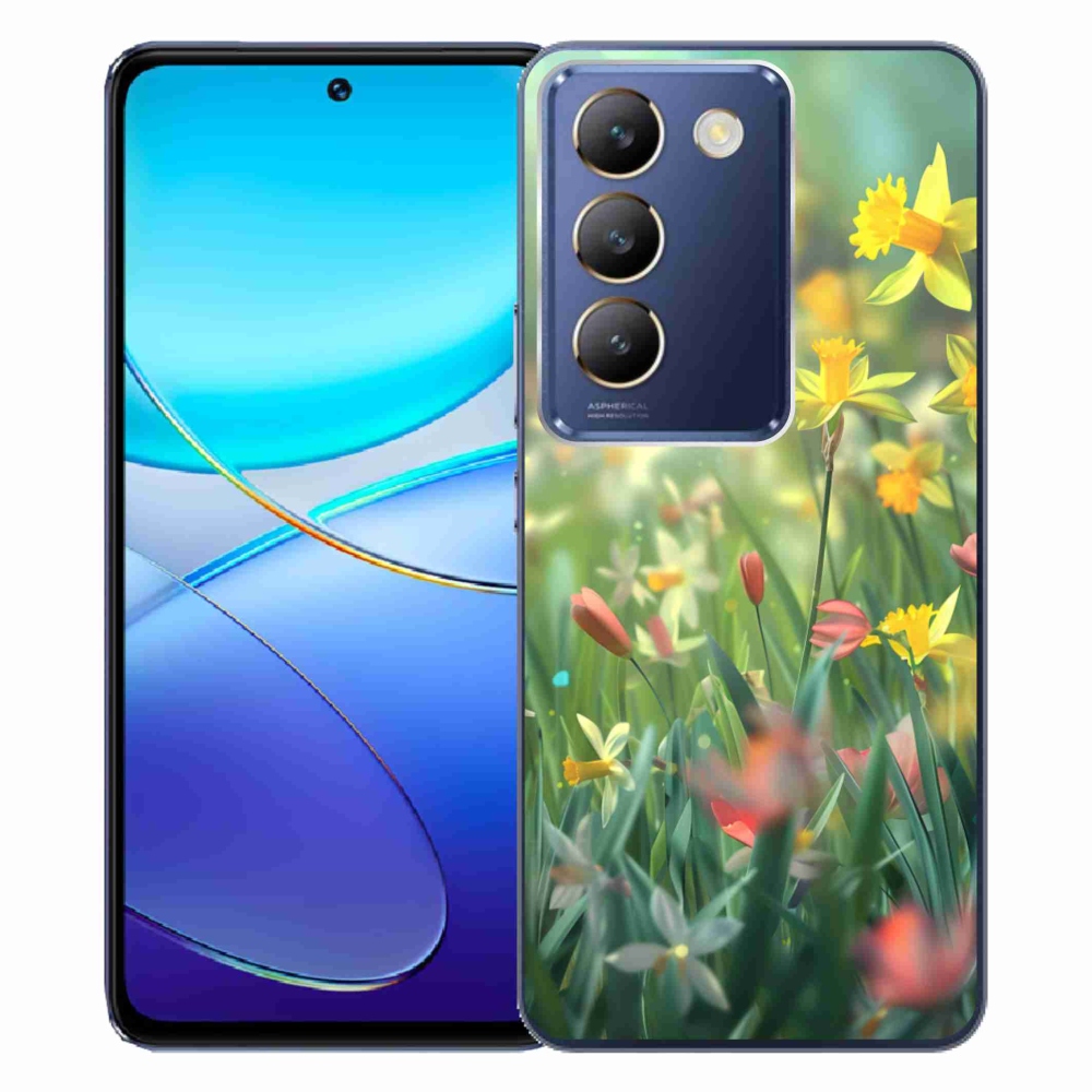 Gelový kryt mmCase na Vivo V40 SE/5G - jarní květy