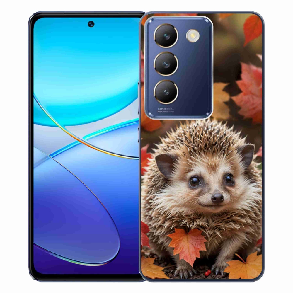 Gelový kryt mmCase na Vivo V40 SE/5G - ježek v listí