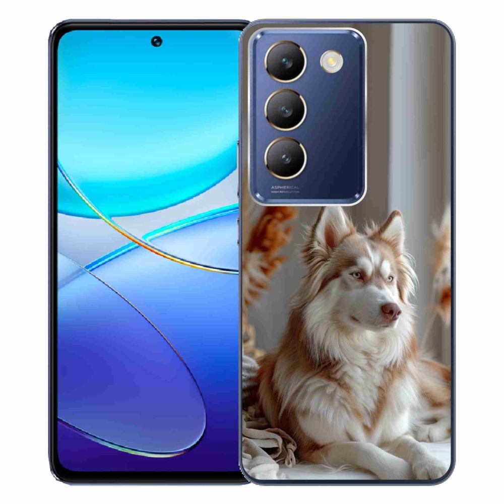 Gelový kryt mmCase na Vivo V40 SE/5G - klidný sibiřský husky
